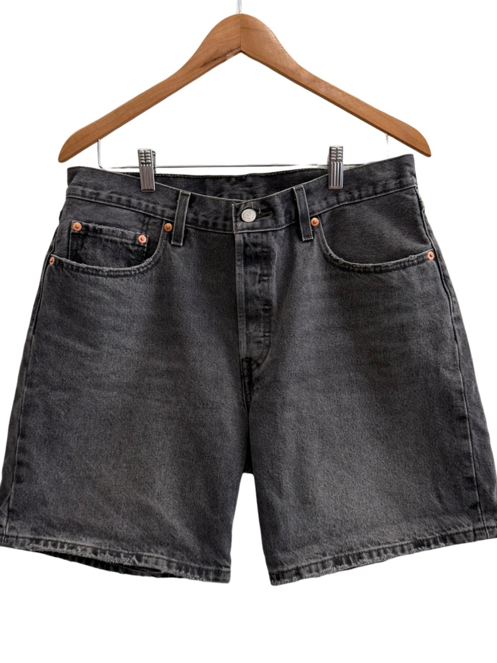 Levi’s 501 ’90s Women’s Denim Shorts Black Wash High Rise Size 31